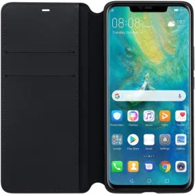 Huawei Mate 20 Pro Genuine Wallet Case - Black