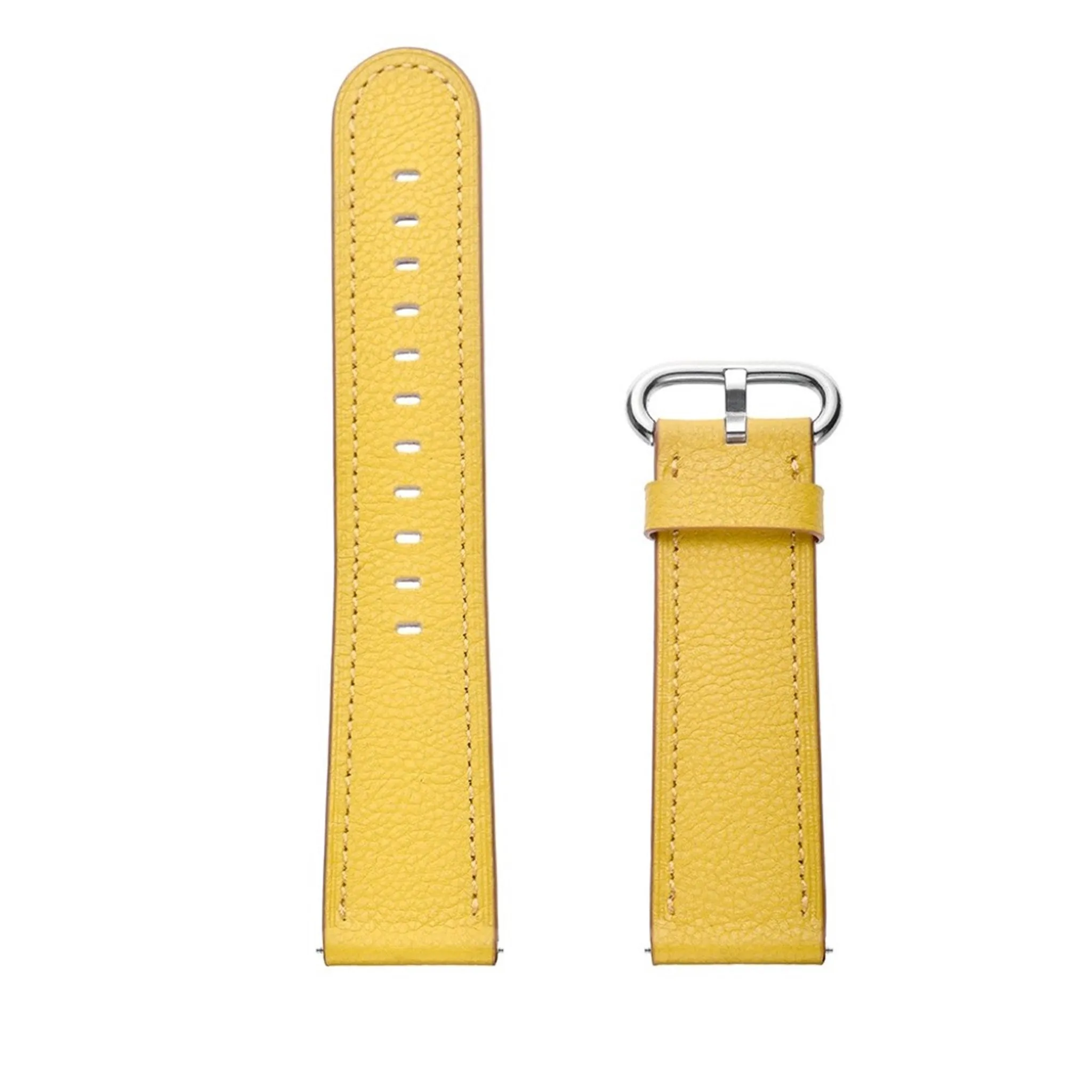 Huawei Watch GT / GT 2 46mm / Watch Magic top genuine leather watch band - Yellow