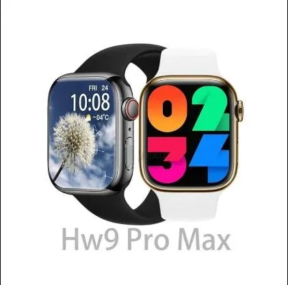 HW 9 PRO MAX AMOLED SMAR WATCH GOLD EDITION