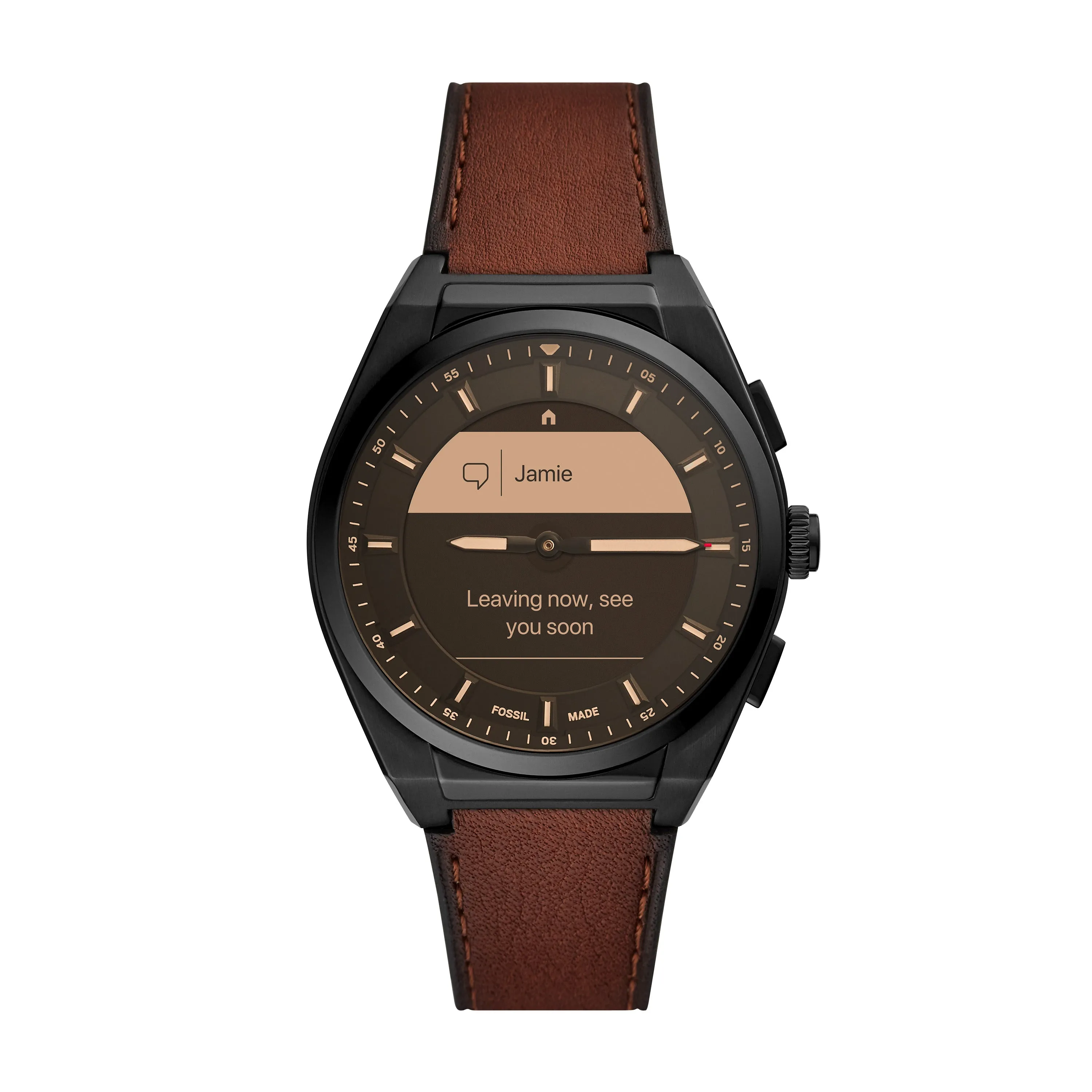 Hybrid Smartwatch HR Everett Brown Leather