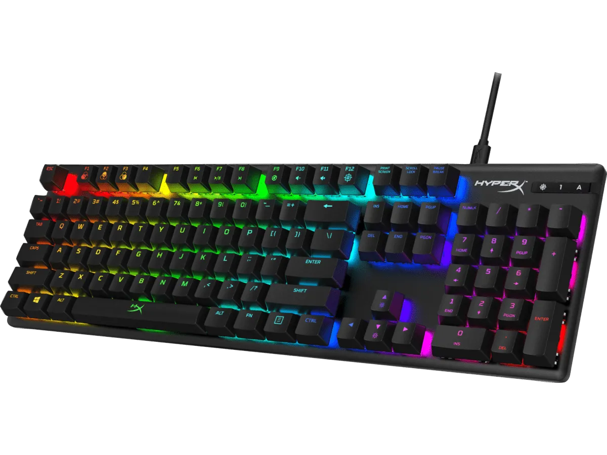 HyperX Alloy Origins Mechanical Gaming Keyboard (HyperX Aqua Switch) - 4P5N9AA#ABA