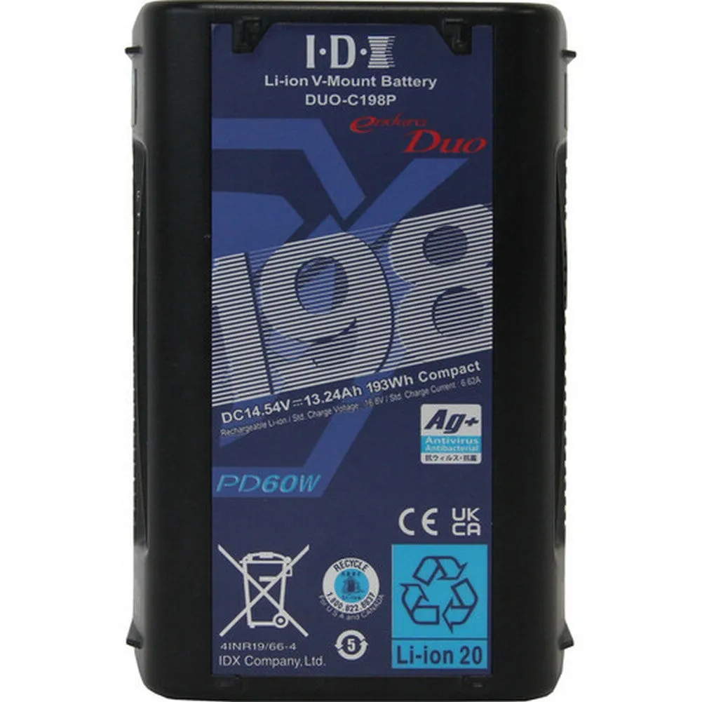 IDX System Technology DUO-C198P 193Wh High-Load Li-Ion V-Mount Battery