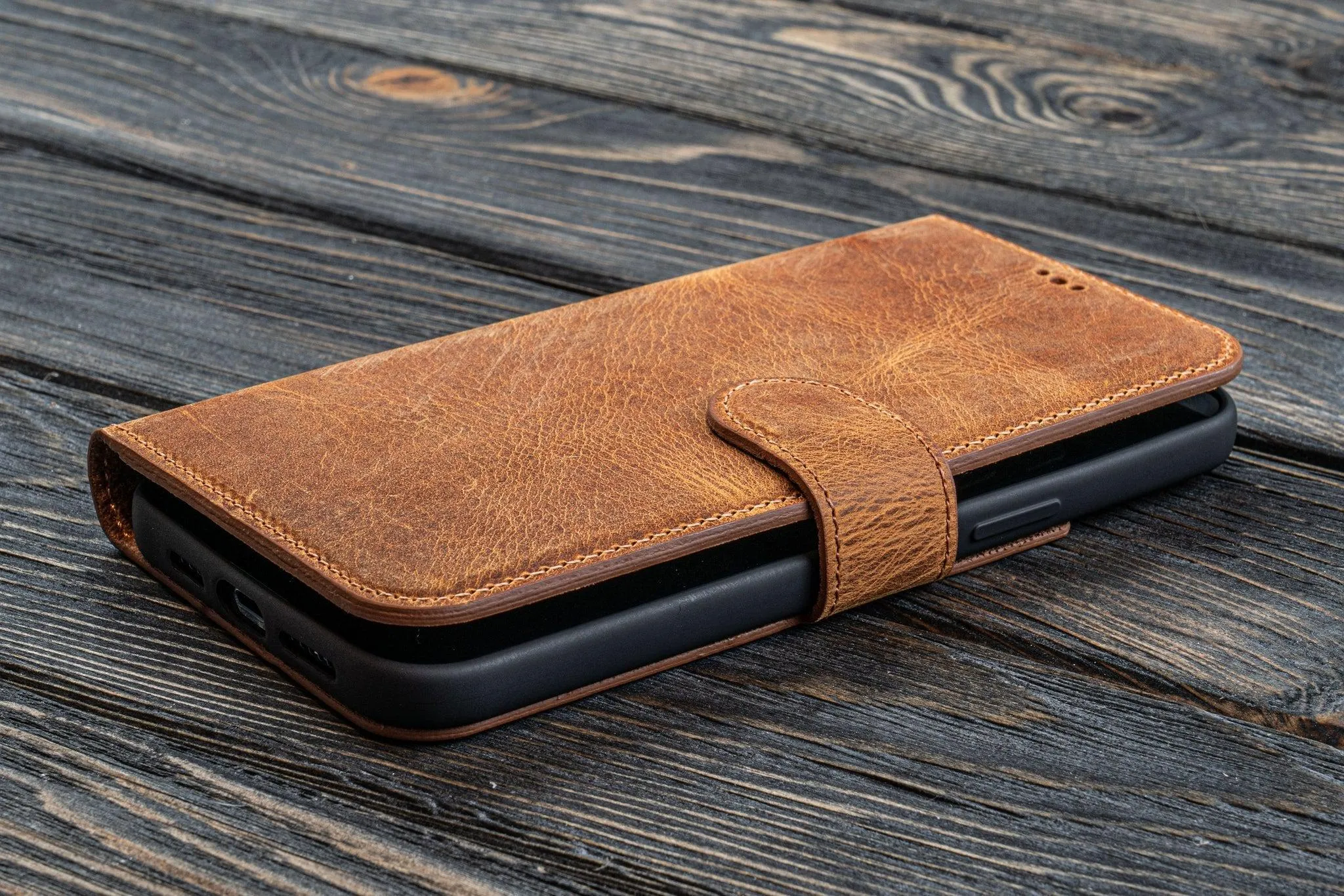 iPhone 13 Mini (5.4") Leather Wallet Case