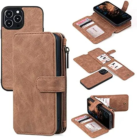 iPhone 13 Pro Max Leather Wallet Case