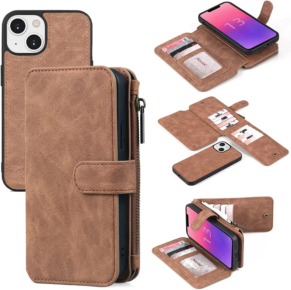 iPhone 13 Pro Max Leather Wallet Case