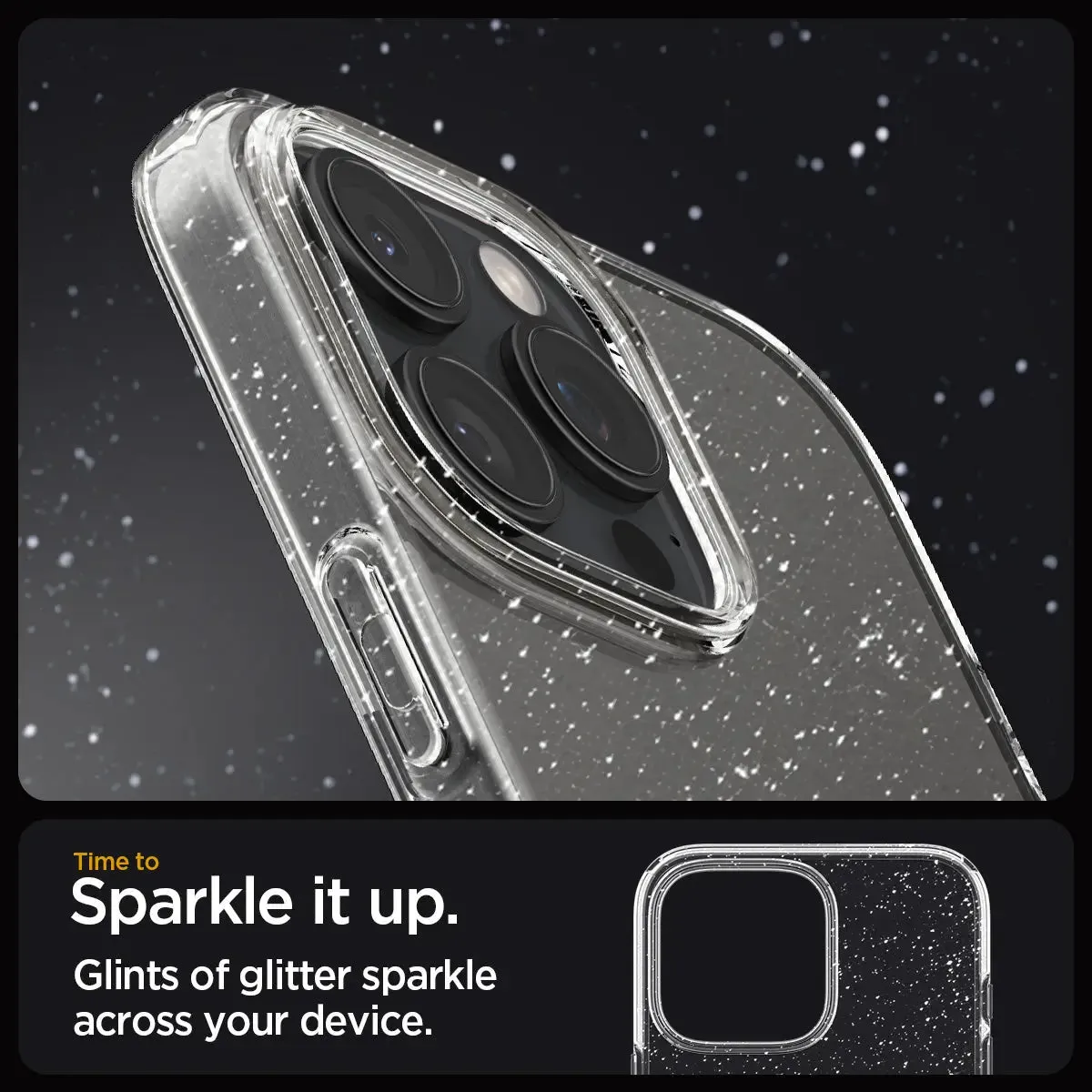 iPhone 16 Pro Max Case Liquid Crystal Glitter