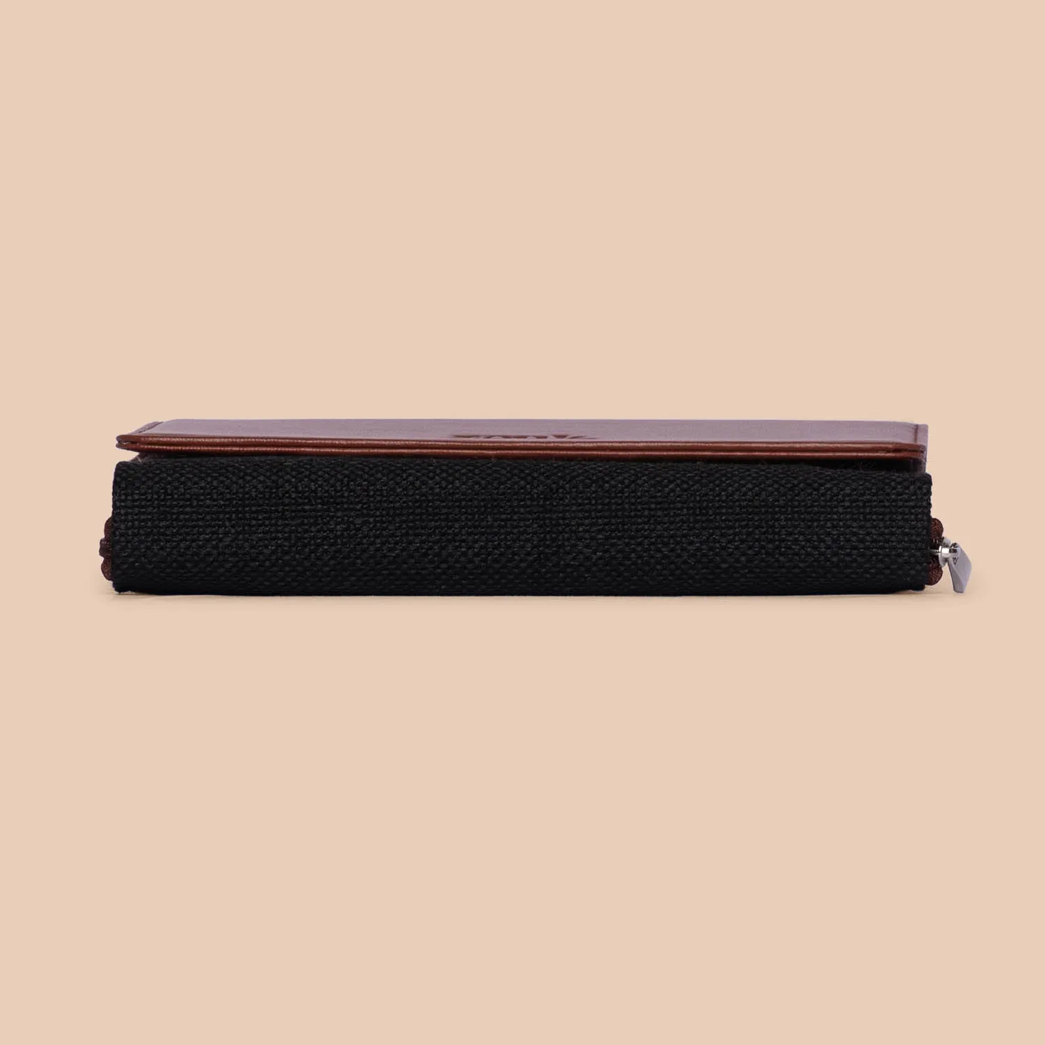 Jet Black Wristlet Wallet