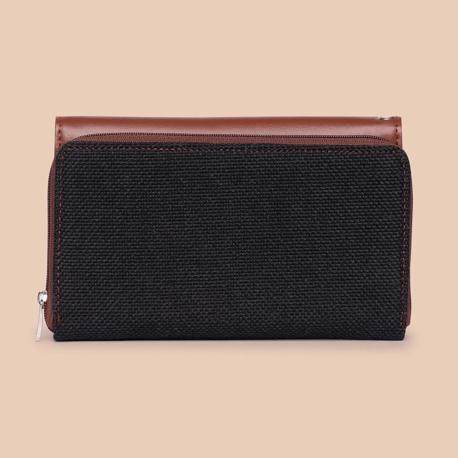 Jet Black Wristlet Wallet