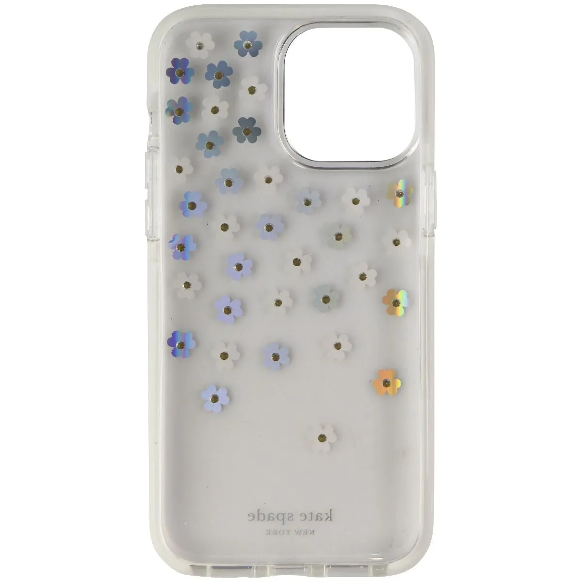 Kate Spade Hardshell Case for iPhone 13 Pro Max - Iridescent Scattered Flowers