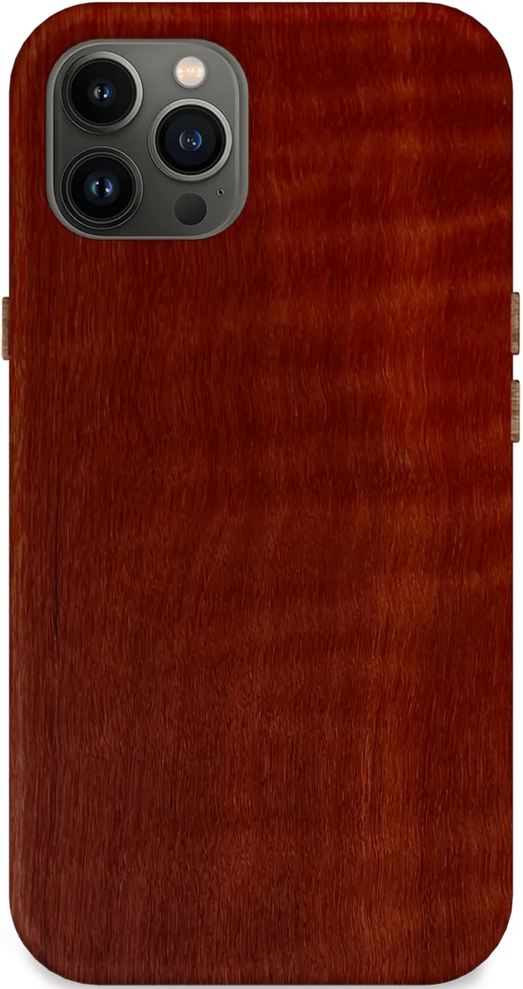 Kerf Select Curly Red Bulletwood Wood Phone Case