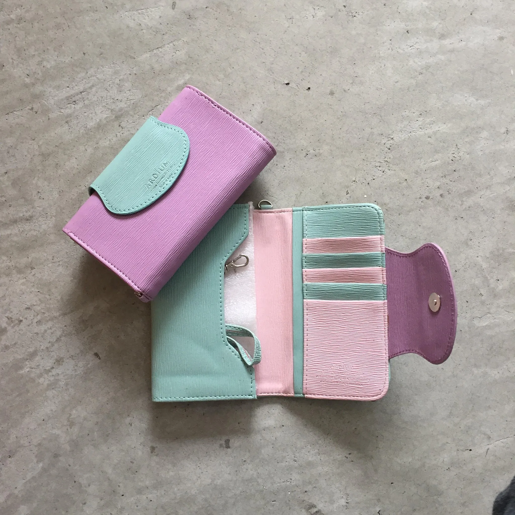 Korean Pastel Leather Wallet