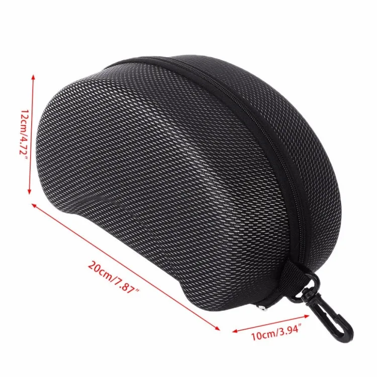 KUFUN Ski Goggles Glasses Case Thickening Large Waterproof Pressure Glasses Case(Black)