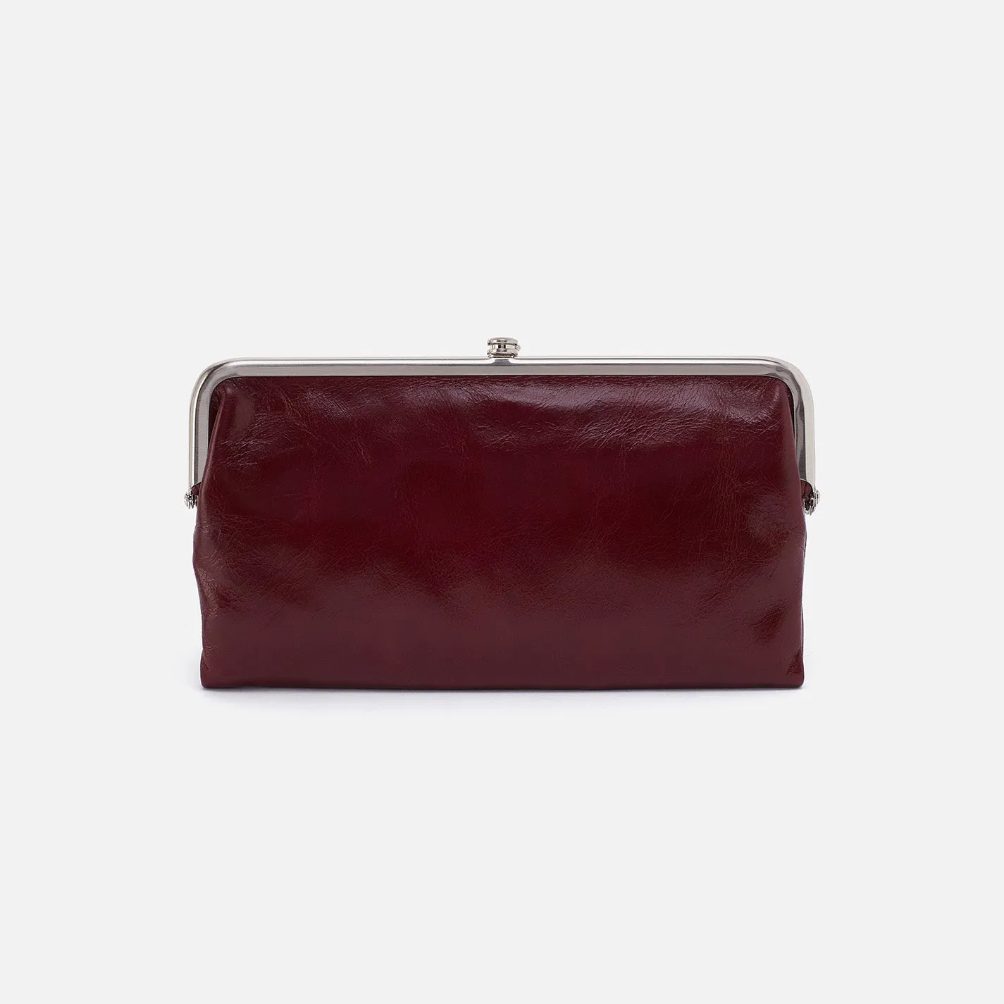 Lauren Clutch-Wallet In Polished Leather - Winterberry