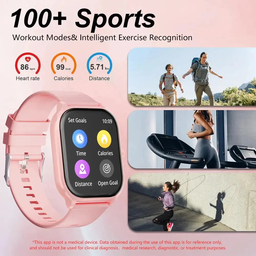 LAXASFIT 2.01“ Bluetooth Call Smart Watch Support 100  Sports IP68 Waterproof 2024 New Man Woman Message Reminder Smart Watch