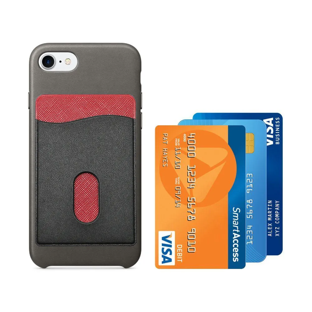 Leather iPhone Stick-On Wallet