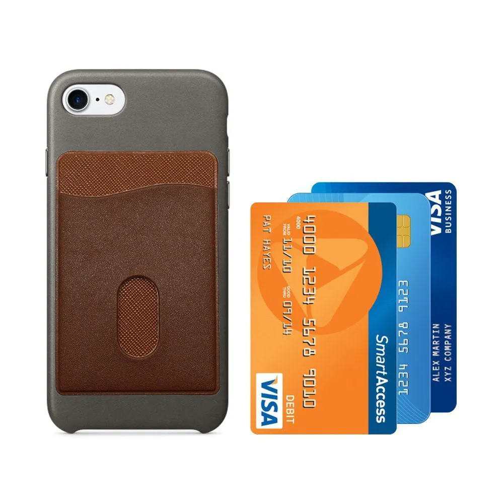 Leather iPhone Stick-On Wallet