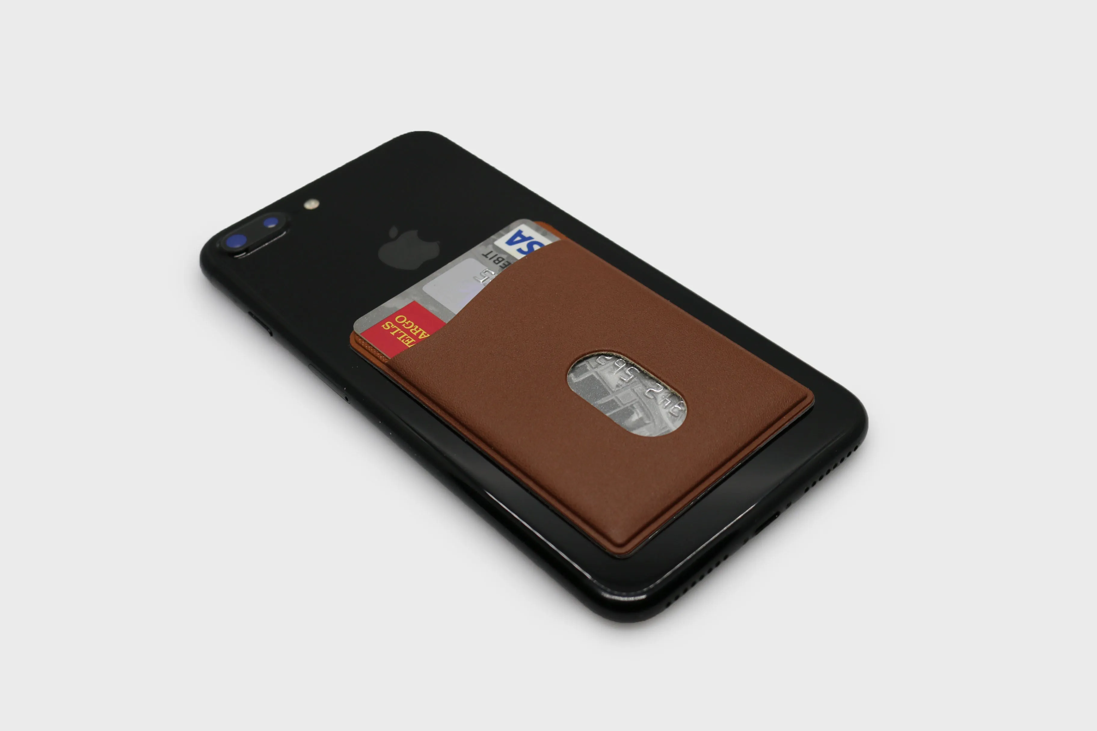 Leather iPhone Stick-On Wallet