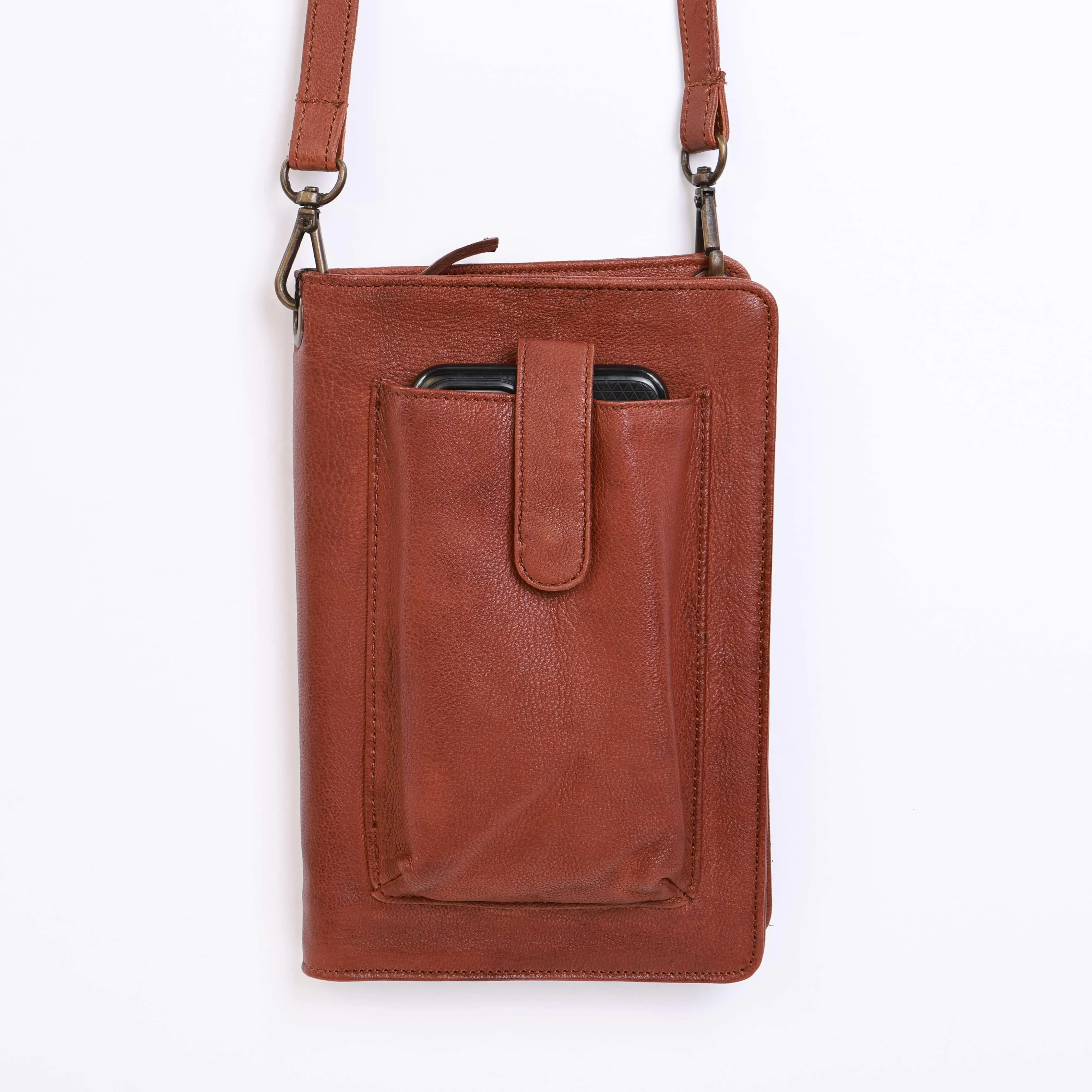 Leather Up Crossbody Wallet