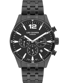 Lee Cooper  Men's Watch Black Dial Black Metal Strap, LC07641.060