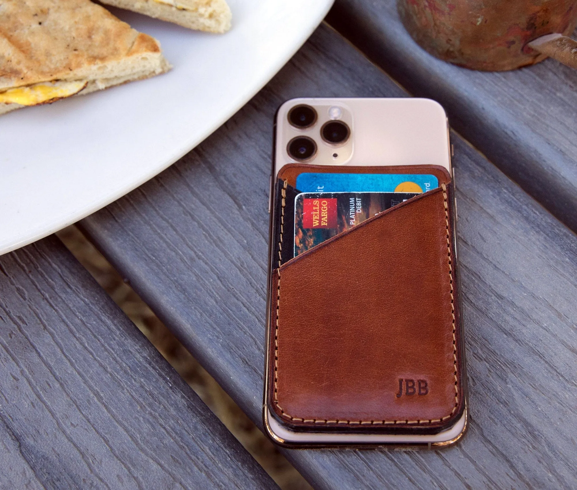 Lifetime Leather Co Adhesive Phone Wallet