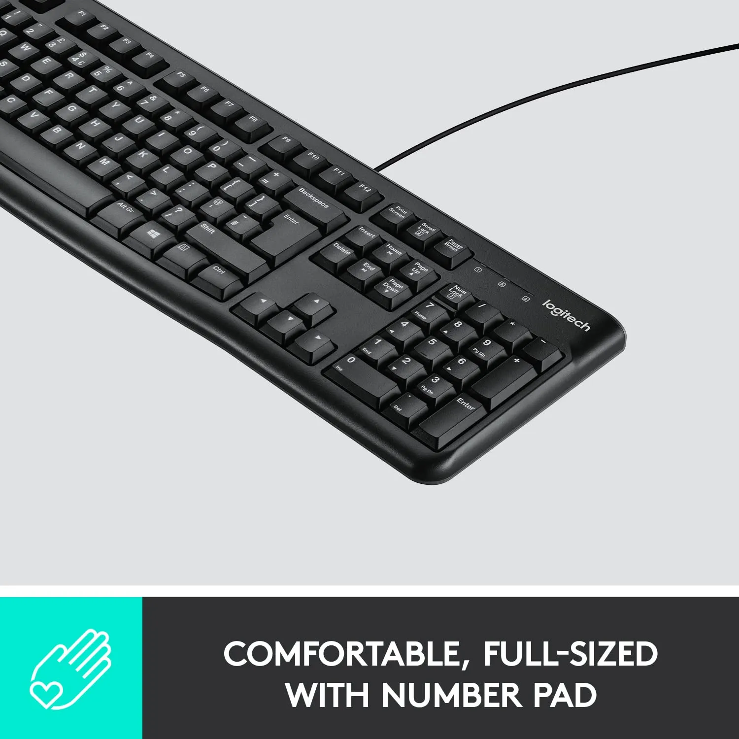 Logitech K120 Wired USB Keyboard (English Version) 920-002582 原裝行貨