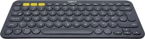 Logitech K380 Wireless Keyboard, QWERTY UK Layout - Black