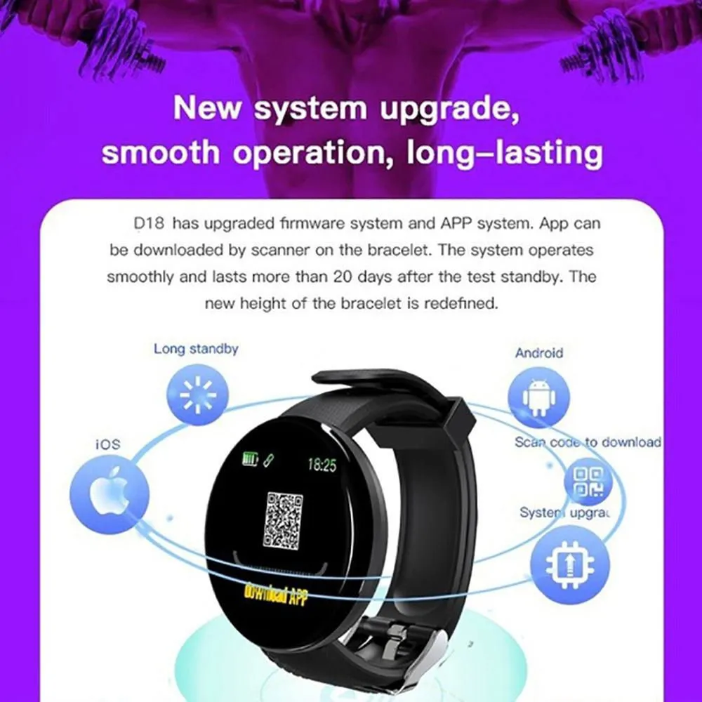 LovelyRLovely Smart Blood Pressure Heart Rate Monitor Watch