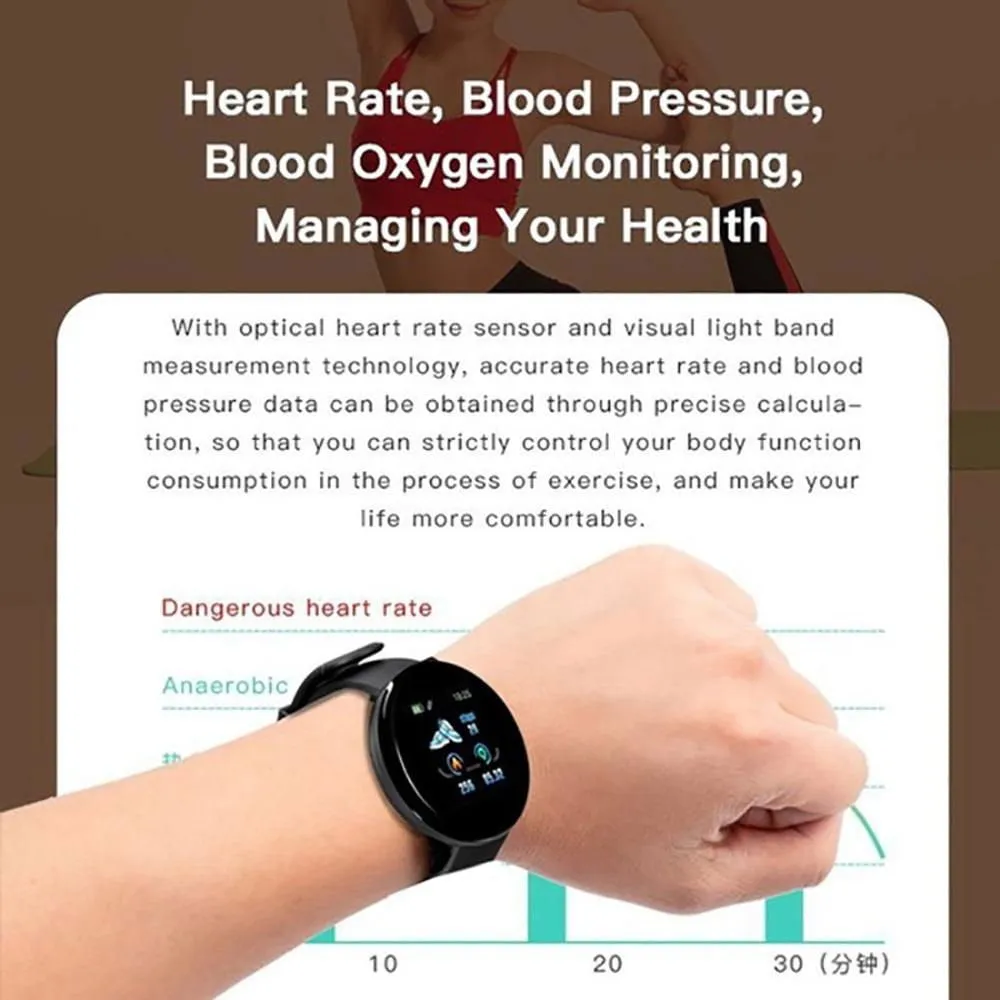 LovelyRLovely Smart Blood Pressure Heart Rate Monitor Watch