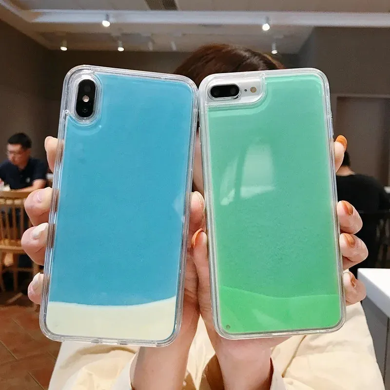 Luminous Neon Sand Case For iPhone