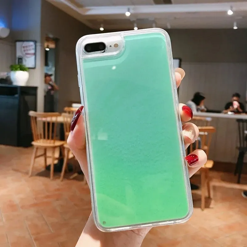 Luminous Neon Sand Case For iPhone