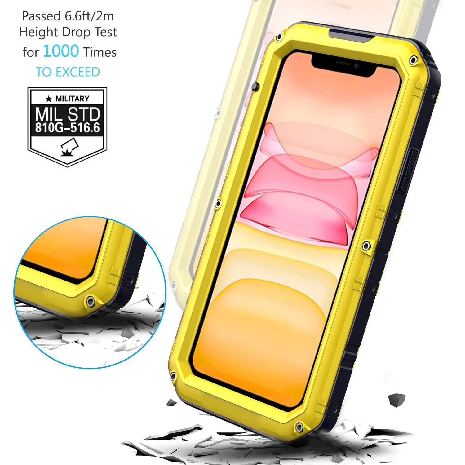 Luphie Beowulf IP68 Waterproof Diving Silicone Shockproof Aluminum Metal Case Cover