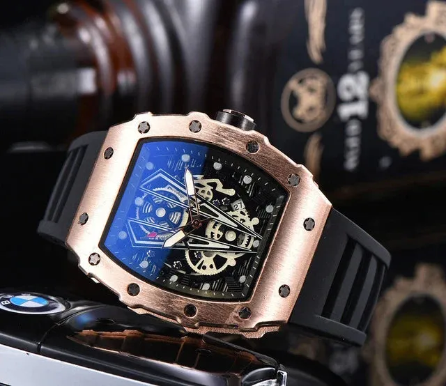 Luxury Fashion Quartz Watch Men's cask type business men's quartz watch RM35-01