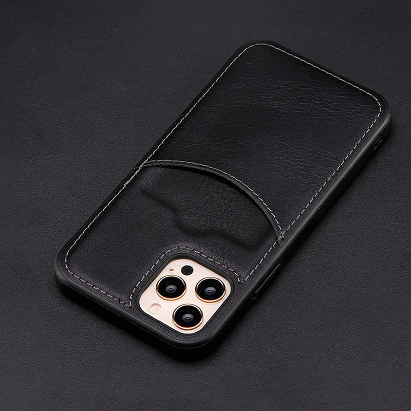 Luxury PU Leather Case With Wallet Credit Card Slot for IPhone