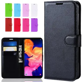 Luxury Wallet Flip leather case on For Samsung A10 Case back phone case For Samsung Galaxy A10 A 10 SM-A105F A105 A105F Cover