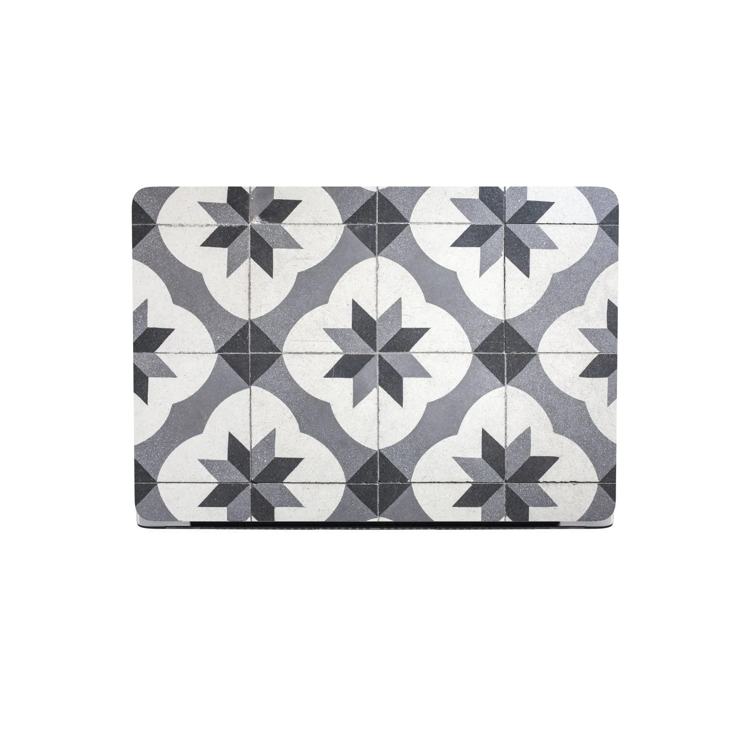 Macbook Hard Shell Case - Black & White Mosaic Tiles