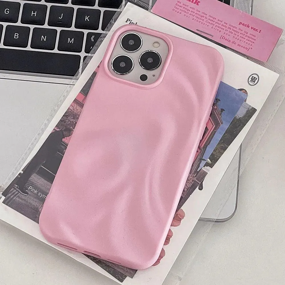 Matte Wrinkle Irregular Case for iPhone 0.1