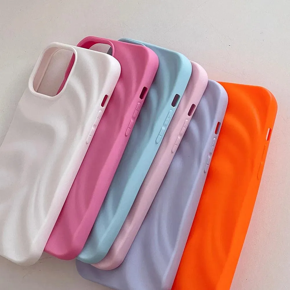 Matte Wrinkle Irregular Case for iPhone 0.1