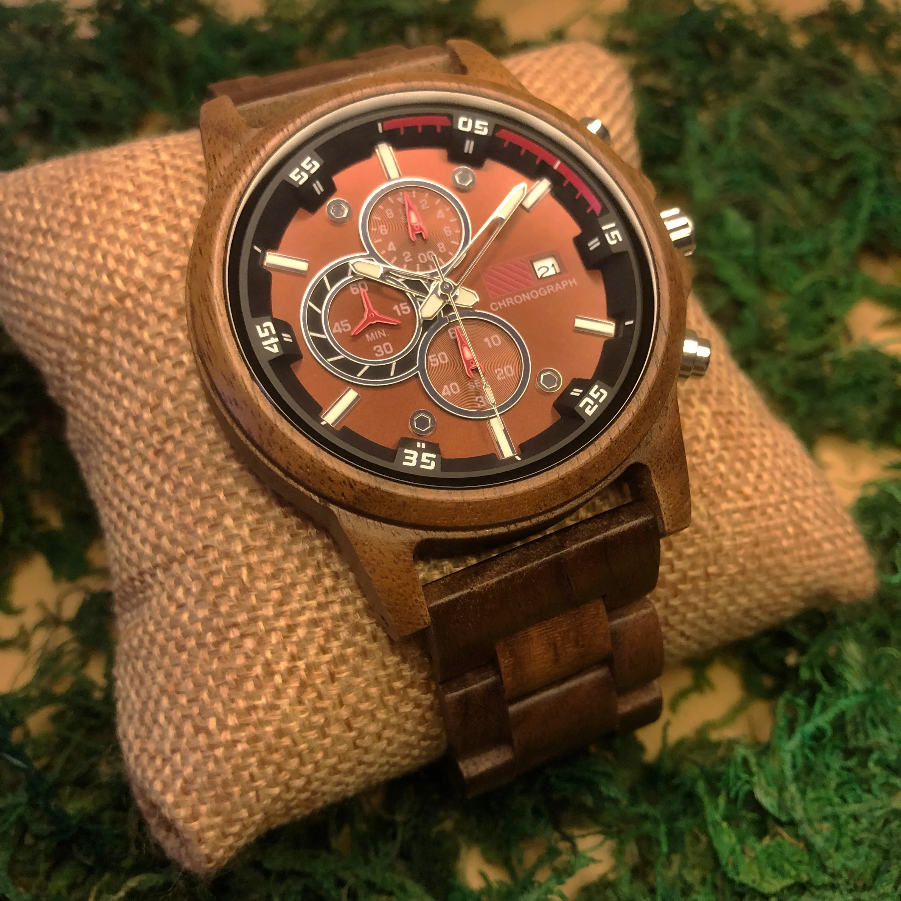 Melbourne - Walnut Chronograph