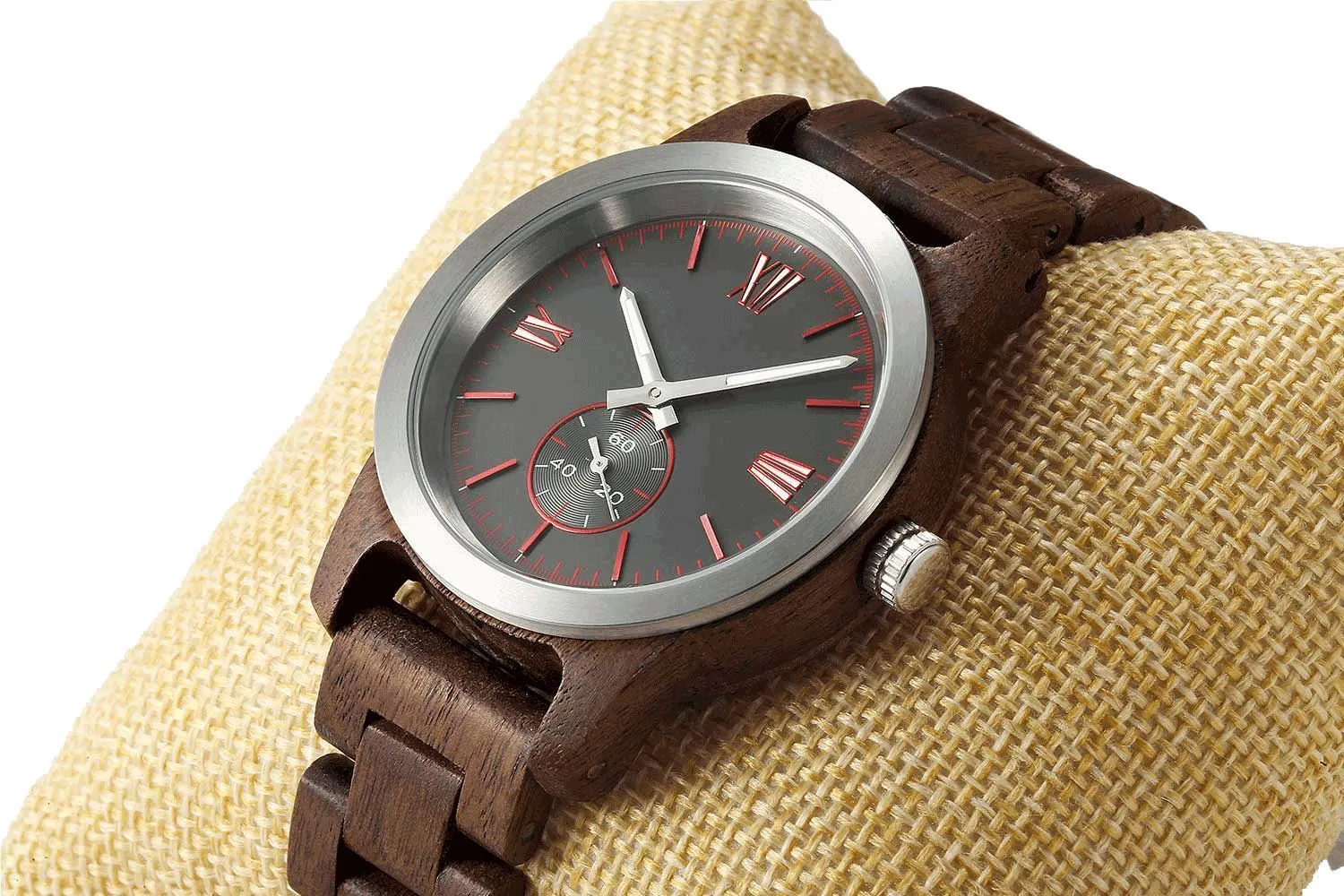 Men's Handcrafted Engraving Walnut Wood Watch