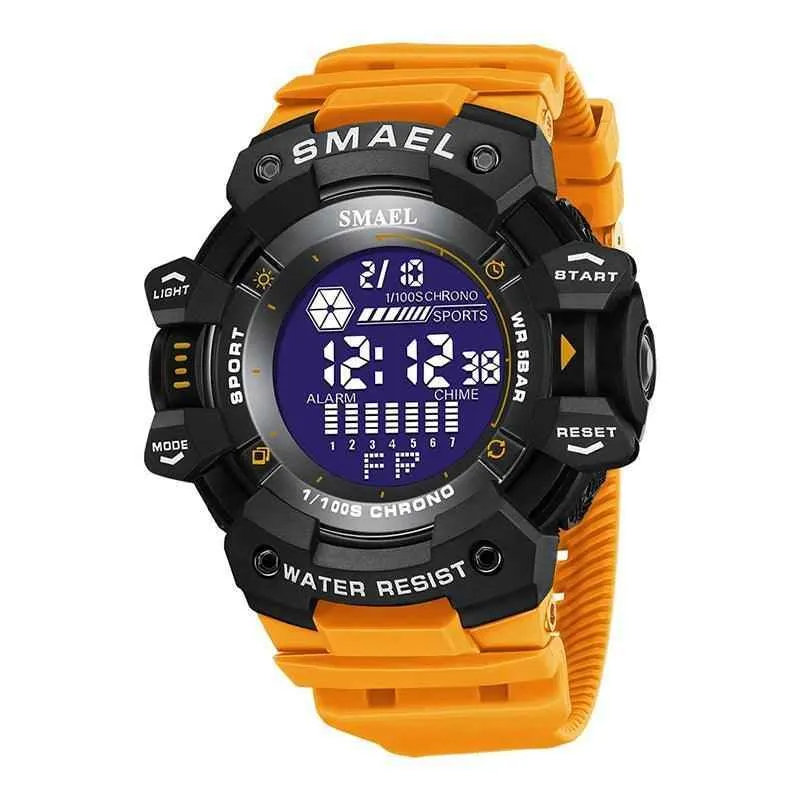 Men's Simple Watches 1JWS0433 Military Waterproof Digital Wristwatches