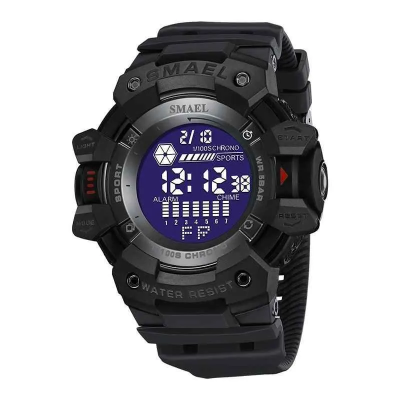 Men's Simple Watches 1JWS0433 Military Waterproof Digital Wristwatches