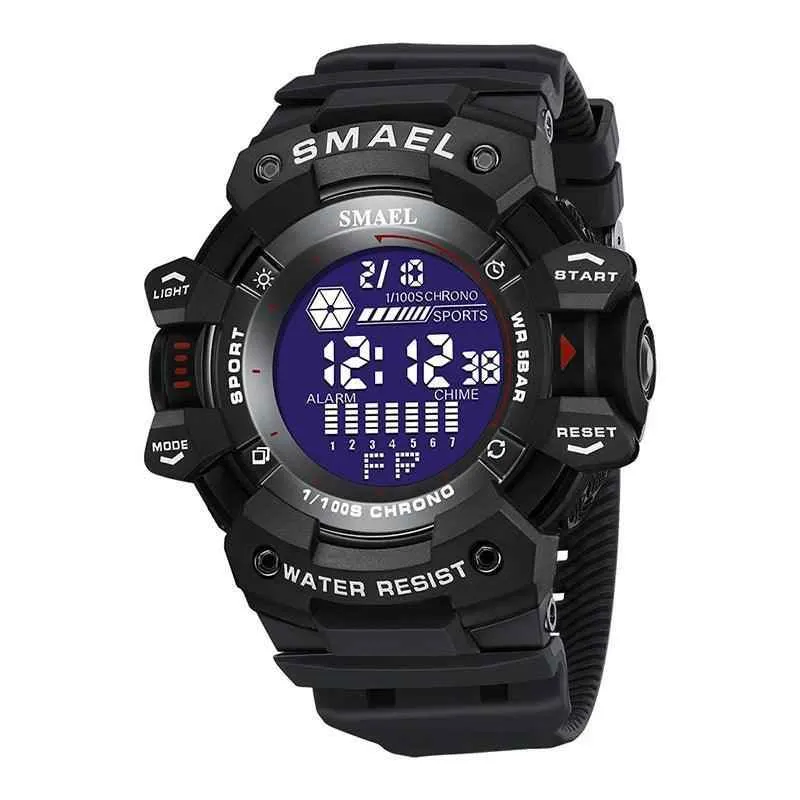 Men's Simple Watches 1JWS0433 Military Waterproof Digital Wristwatches