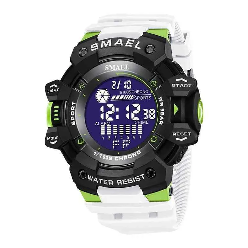 Men's Simple Watches 1JWS0433 Military Waterproof Digital Wristwatches