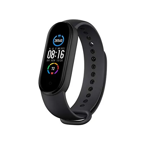 Mi Smart Band 5 – India’s No. 1 Fitness Band, 1.1-inch AMOLED Color Display, Magnetic Charging, 2 Weeks Battery Life, Personal Activity Intelligence (PAI), Women’s Health Tracking