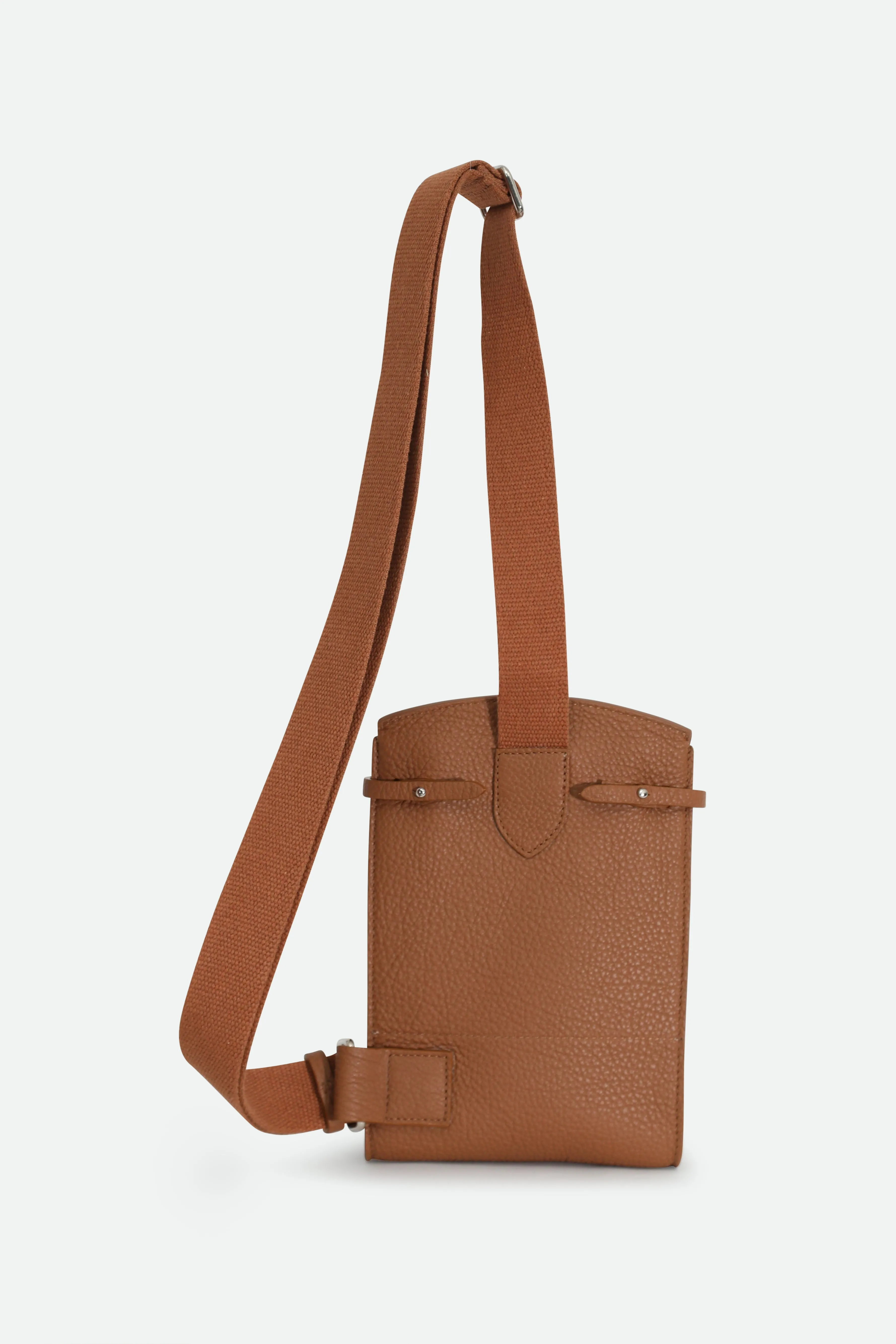 MONZA ITALIAN LEATHER CROSSBODY NATURAL CUOIO