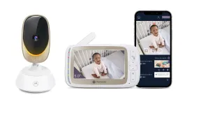 Motorola VM85 Connect 5" Connected Motorized Pan 720p Video Baby Monitor