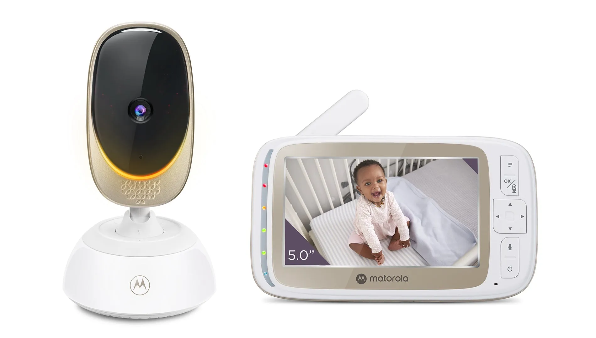 Motorola VM85 Connect 5" Connected Motorized Pan 720p Video Baby Monitor