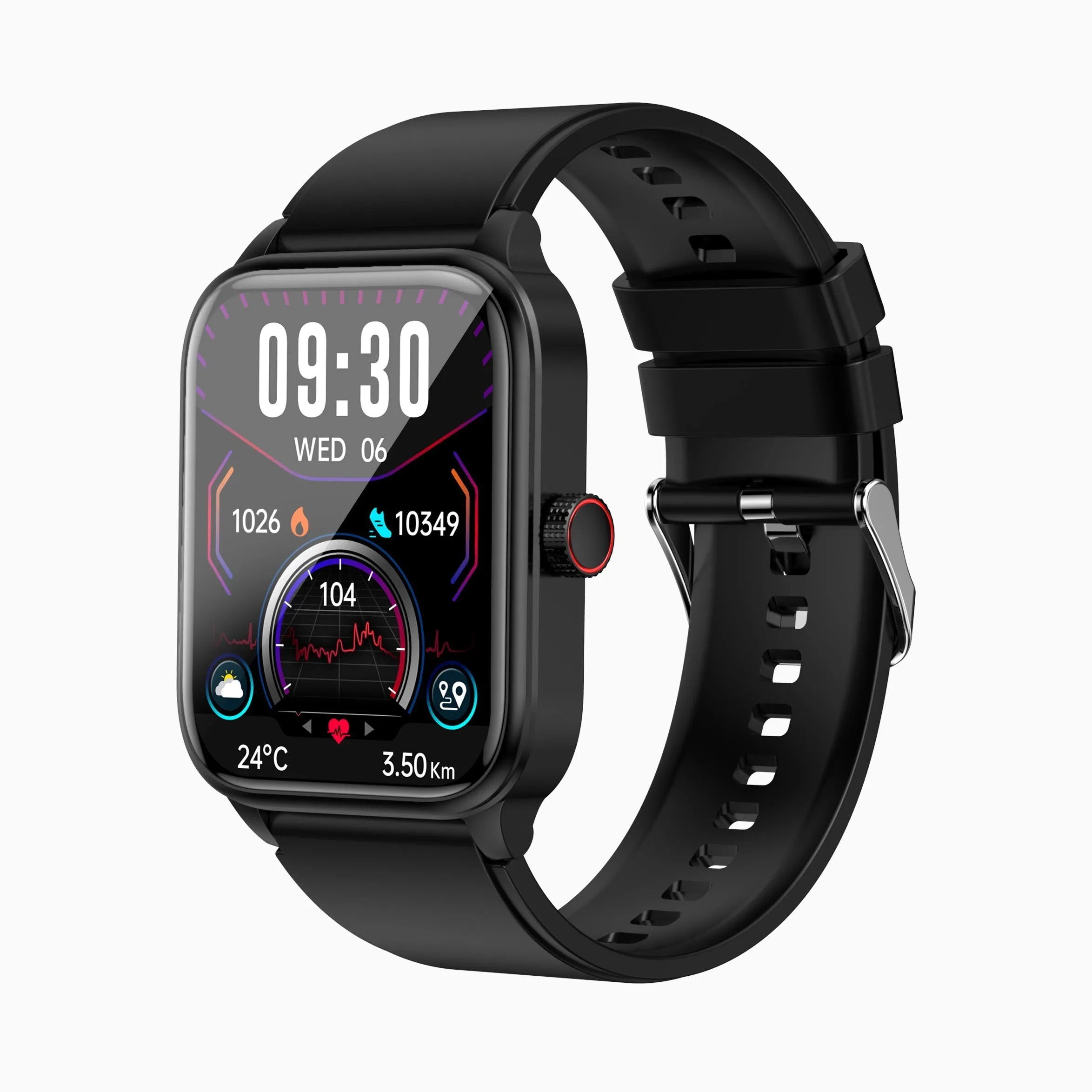 Multifunctional health monitoring smartwatch ECG9