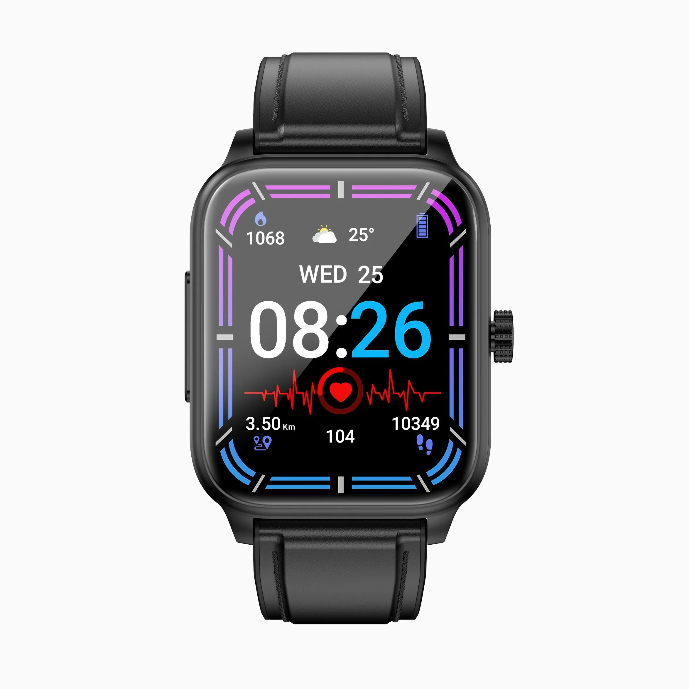 Multifunctional health monitoring smartwatch ECG9