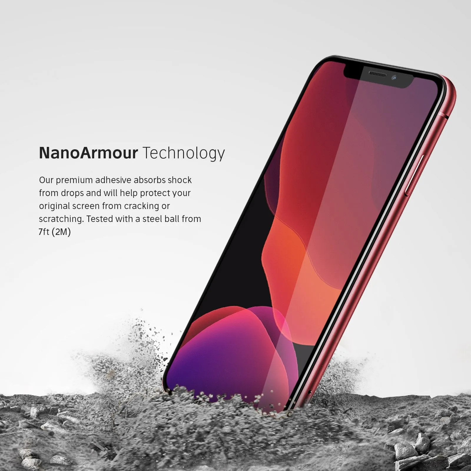 NanoArmour Best iPhone 11 Screen Protector Edge-to-Edge